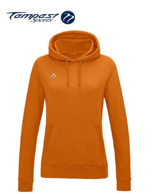 Tempest Lightweight Ladies Orange Hooded Sweatshirt